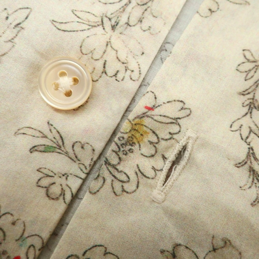 [Used] Paul Smith Collection PAUL SMITH COLLECTION Cotton Botanical Pattern Regular Collar Casual Shirt Light Beige [XL] [Condition Rank B] [Men&