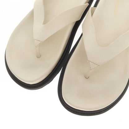 [Used] [Unused] CAMINANDO Leather thong sandals, off-white [8] [Condition rank S] [Men&