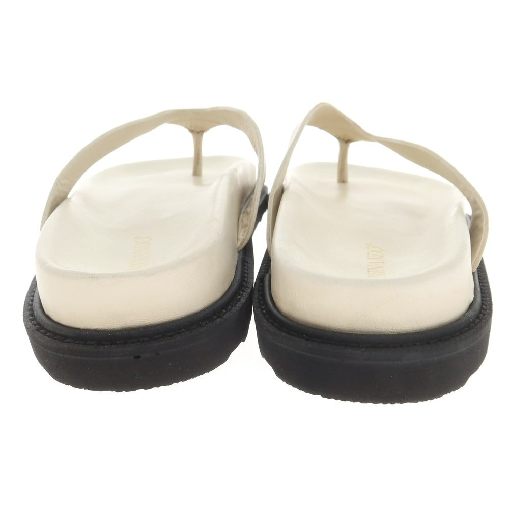 [Used] [Unused] CAMINANDO Leather thong sandals, off-white [8] [Condition rank S] [Men&
