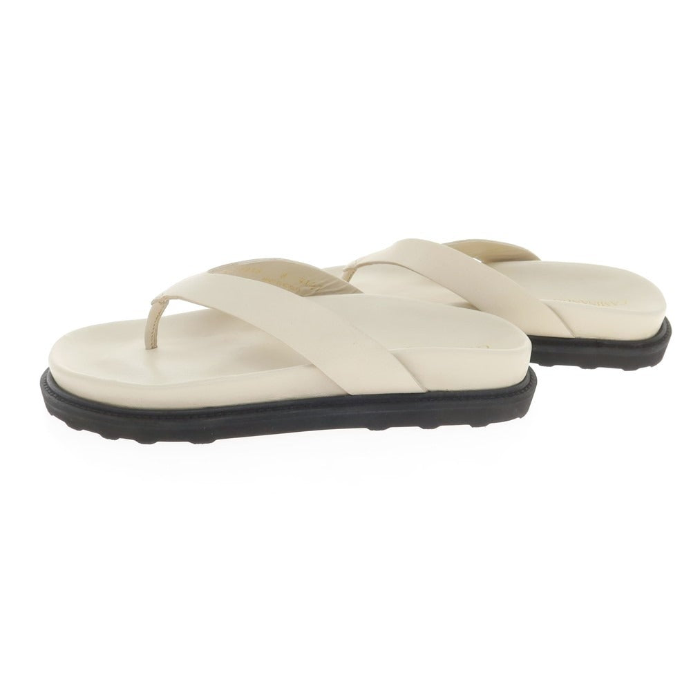 [Used] [Unused] CAMINANDO Leather thong sandals, off-white [8] [Condition rank S] [Men&