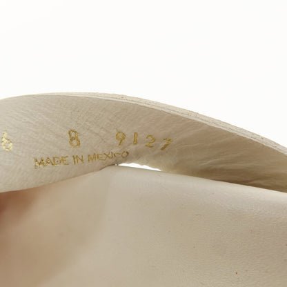 [Used] [Unused] CAMINANDO Leather thong sandals, off-white [8] [Condition rank S] [Men&