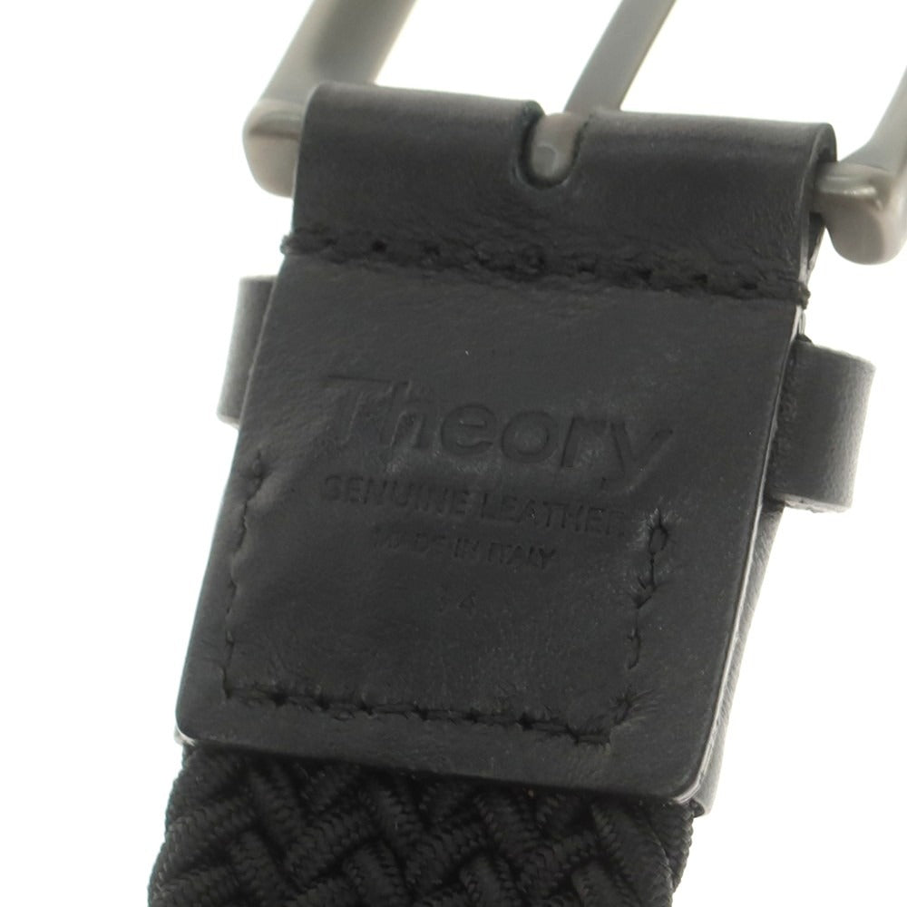 【中古】セオリー theory エラスティック ベルト ブラック【 34 】【 状態ランクA 】【 メンズ 】