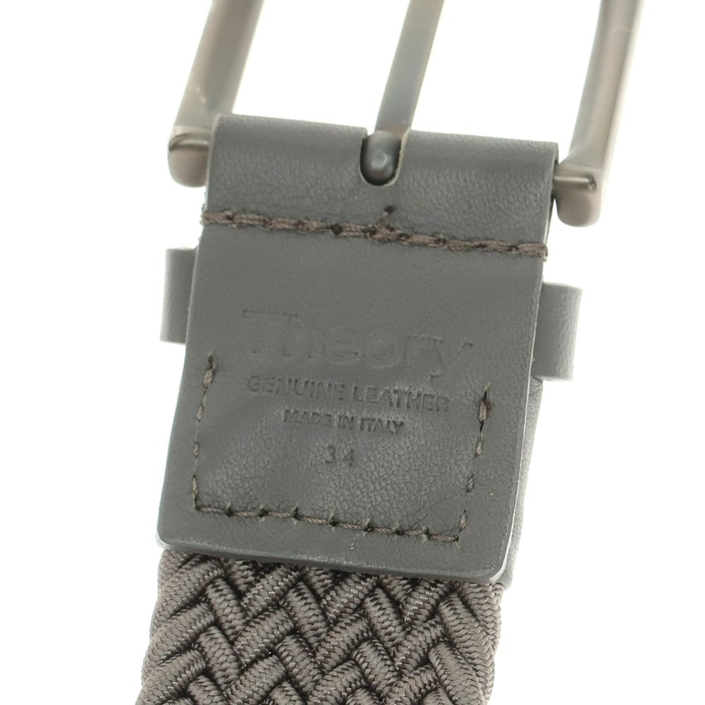 【中古】セオリー theory エラスティック ベルト グレー【 34 】【 状態ランクA 】【 メンズ 】