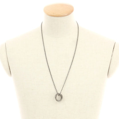 【中古】ユリウス JULIUS 7連リング ネックレス シルバーブラック【 状態ランクB 】【 メンズ 】