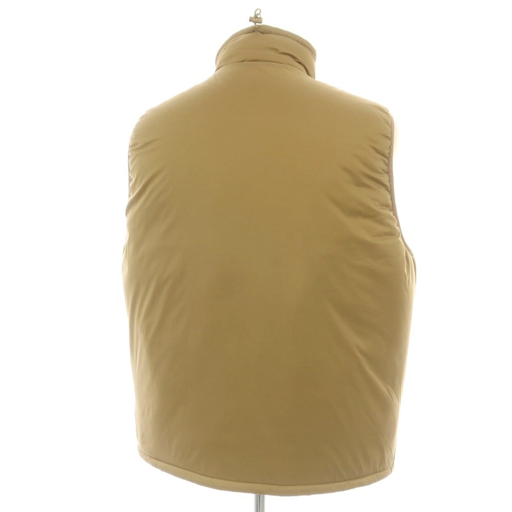 【中古】ビームスプラス BEAMS PLUS リップストップナイロン 中綿ダウンベスト カーキ【サイズL】【 状態ランクB 】【 メンズ 】 [DPD]
