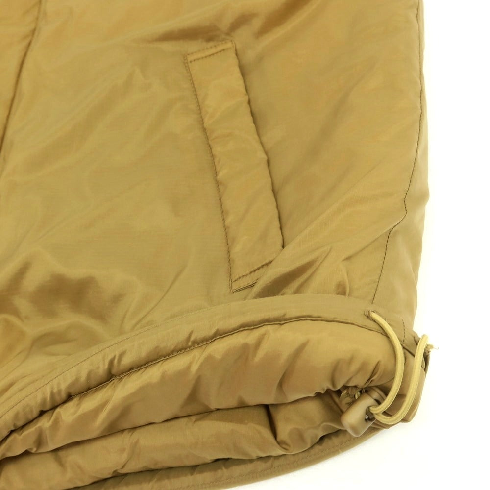 【中古】ビームスプラス BEAMS PLUS リップストップナイロン 中綿ダウンベスト カーキ【サイズL】【 状態ランクB 】【 メンズ 】 [DPD]