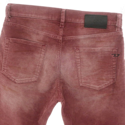 【中古】ディーゼル DIESEL ストレッチ コットンポリエステル コーデュロイパンツ ワインレッド【 31 】【 状態ランクA 】【 メンズ 】