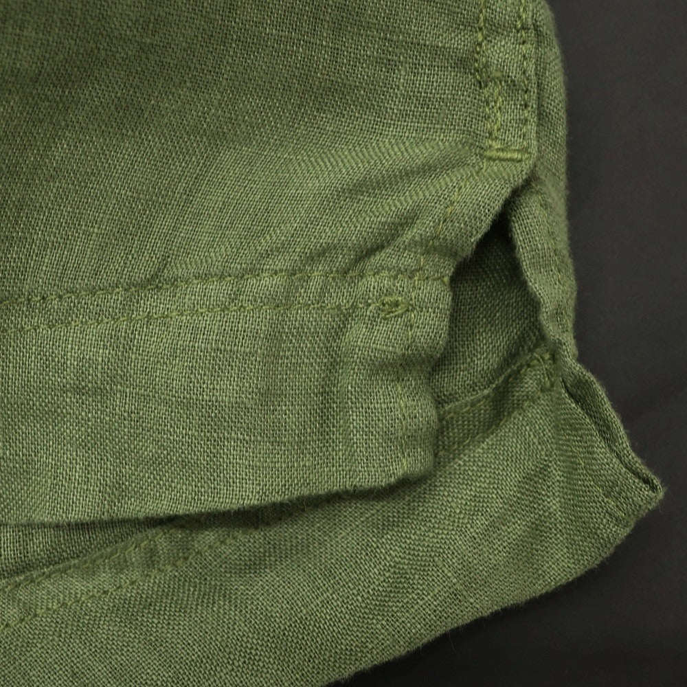 [New] SSEINSE Linen Pullover Short Sleeve Shirt Olive [S] [Condition Rank N] [Men&