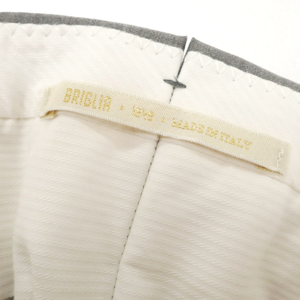 [New] BRIGLIA 1949 Wool Polyester Dress Slacks Pants Gray [43] [Condition Rank N] [Men&