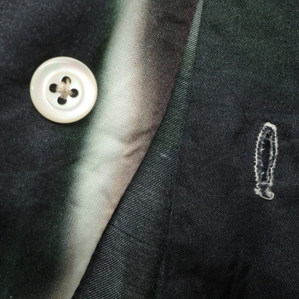 [Used] Gerrit Jacob Rayon Open Collar Short Sleeve Shirt Silver x Green [M] [Condition Rank C] [Men&
