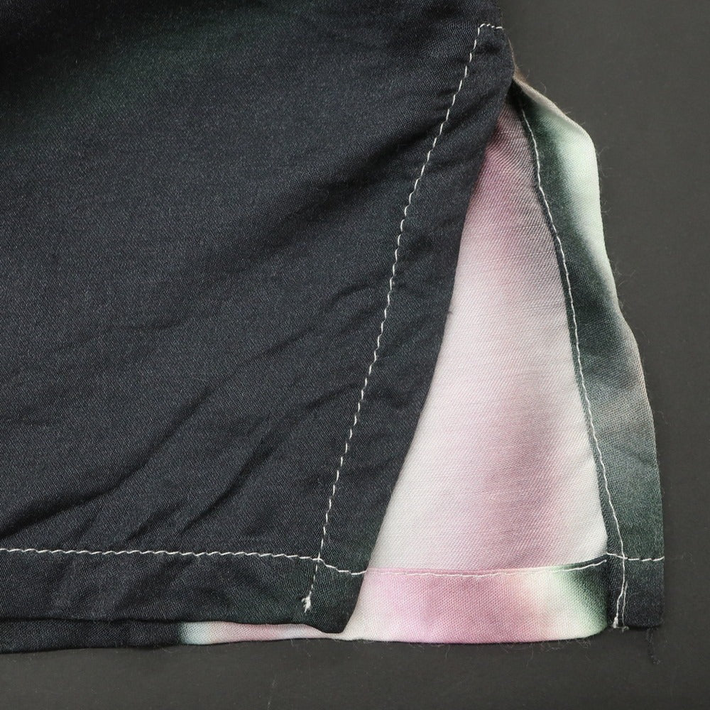 [Used] Gerrit Jacob Rayon Open Collar Short Sleeve Shirt Silver x Green [M] [Condition Rank C] [Men&