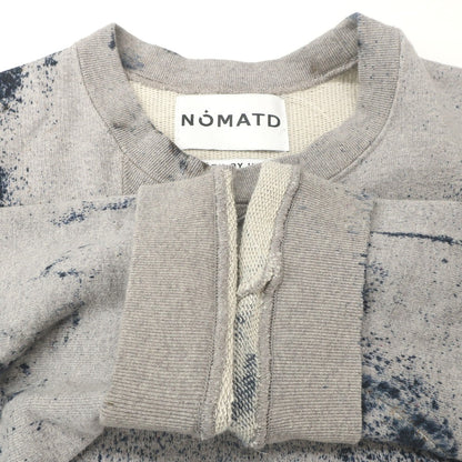 【中古】ノーマティーディー NOMA t.d. コットン クルーネック スウェット グレーxネイビー【 2 】【 状態ランクB 】【 メンズ 】 [APD]