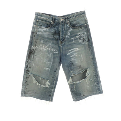 【中古】バレンシアガ BALENCIAGA ダメージ加工 コットン ジーンズ ショートパンツ ブルー【 XS 】【 状態ランクB 】【 メンズ 】
[BPD]