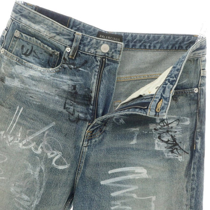 【中古】バレンシアガ BALENCIAGA ダメージ加工 コットン ジーンズ ショートパンツ ブルー【 XS 】【 状態ランクB 】【 メンズ 】
[BPD]