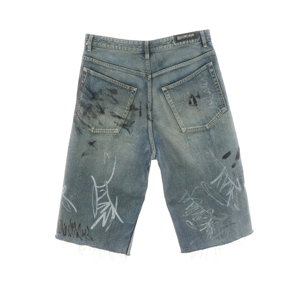 【中古】バレンシアガ BALENCIAGA ダメージ加工 コットン ジーンズ ショートパンツ ブルー【 XS 】【 状態ランクB 】【 メンズ 】
[BPD]