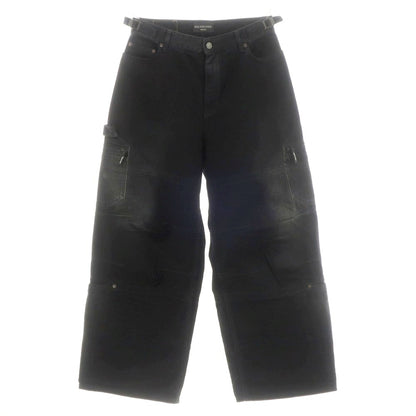 【中古】バレンシアガ BALENCIAGA コットン デニムパンツ ブラック【 S 】【 状態ランクB 】【 メンズ 】 [APD]