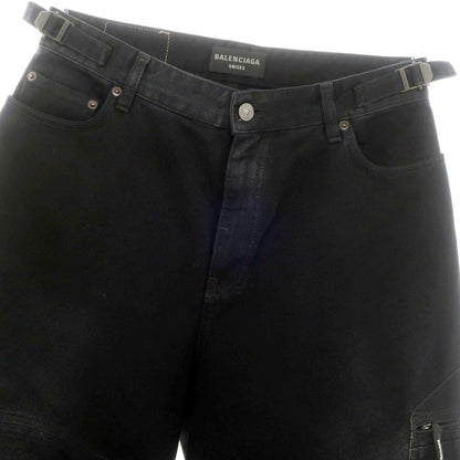 【中古】バレンシアガ BALENCIAGA コットン デニムパンツ ブラック【 S 】【 状態ランクB 】【 メンズ 】 [APD]