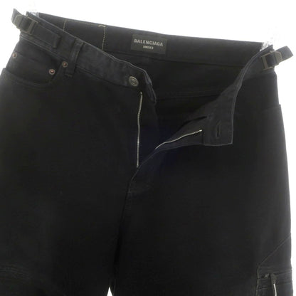 【中古】バレンシアガ BALENCIAGA コットン デニムパンツ ブラック【 S 】【 状態ランクB 】【 メンズ 】 [APD]