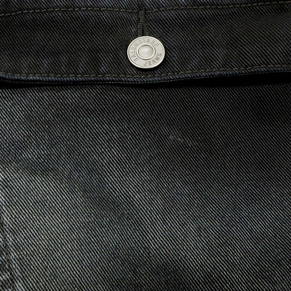 【中古】バレンシアガ BALENCIAGA コットン デニムパンツ ブラック【 S 】【 状態ランクB 】【 メンズ 】 [APD]