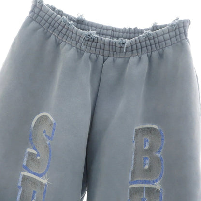 【中古】バレンシアガ BALENCIAGA ダメージ加工 コットン スウェットパンツ ブルーグレー系【 XXS 】【 状態ランクB 】【 メンズ 】 [APD]