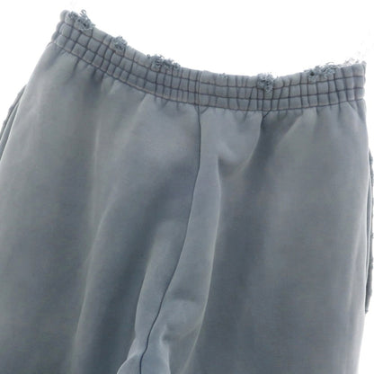 【中古】バレンシアガ BALENCIAGA ダメージ加工 コットン スウェットパンツ ブルーグレー系【 XXS 】【 状態ランクB 】【 メンズ 】 [APD]