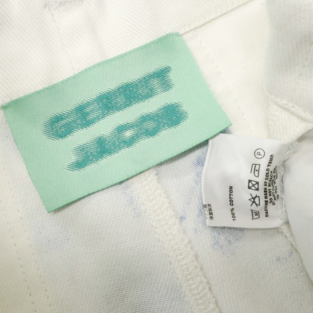 【中古】ジェリット ジェイコブ Gerrit Jacob コットン デニムパンツ ホワイトxブルー【 30 】【 状態ランクB 】【 メンズ 】[EPD]