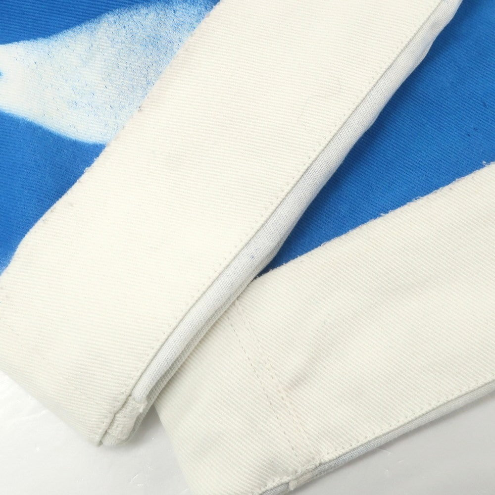 【中古】ジェリット ジェイコブ Gerrit Jacob コットン デニムパンツ ホワイトxブルー【 30 】【 状態ランクB 】【 メンズ 】[EPD]