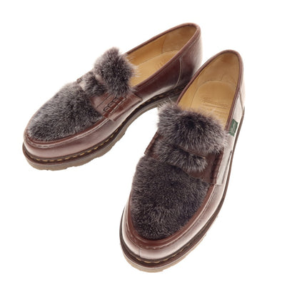 [Used] Paraboot REIMS VISON Mink Fur Loafers Brown x Dark Gray [8] [Condition Rank B] [Men&