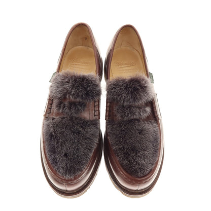 [Used] Paraboot REIMS VISON Mink Fur Loafers Brown x Dark Gray [8] [Condition Rank B] [Men&