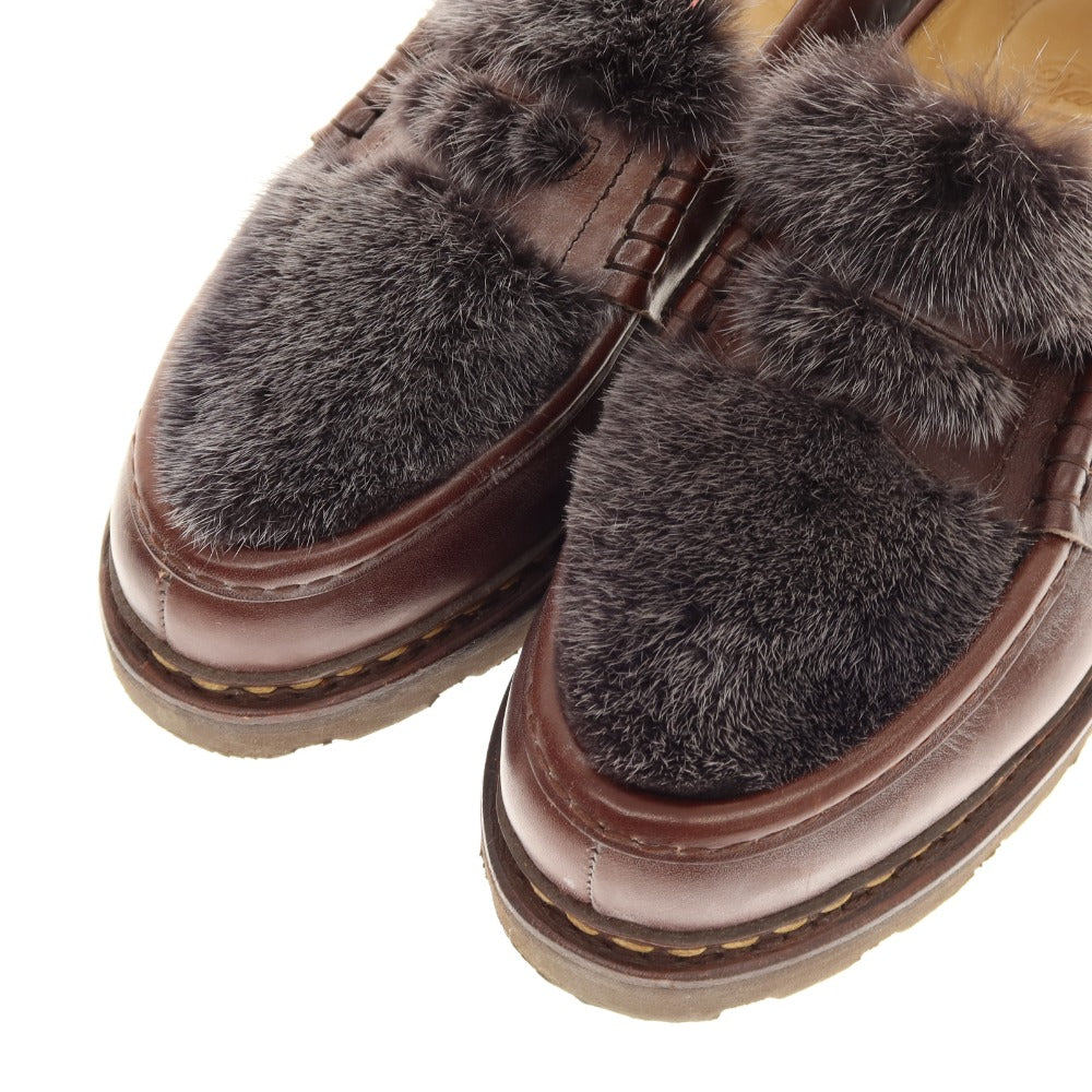 [Used] Paraboot REIMS VISON Mink Fur Loafers Brown x Dark Gray [8] [Condition Rank B] [Men&
