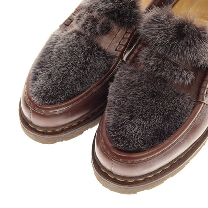 [Used] Paraboot REIMS VISON Mink Fur Loafers Brown x Dark Gray [8] [Condition Rank B] [Men&