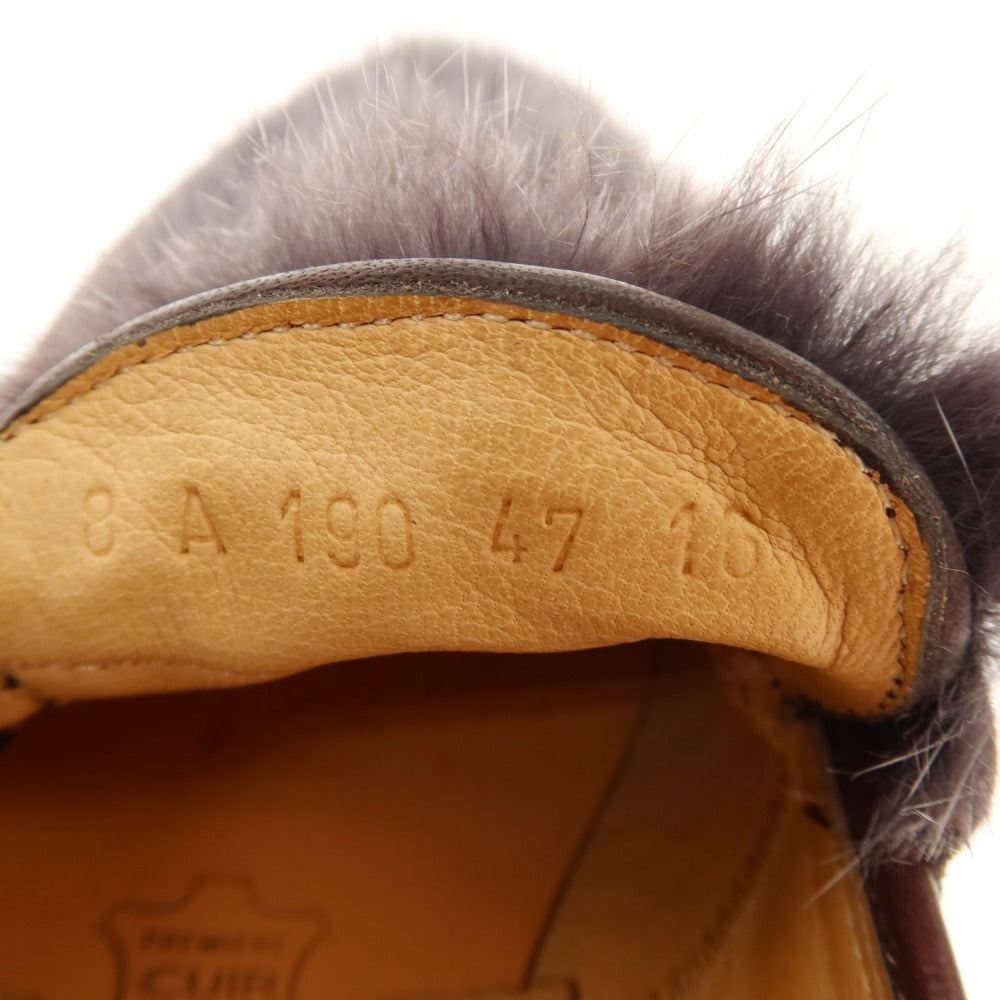 [Used] Paraboot REIMS VISON Mink Fur Loafers Brown x Dark Gray [8] [Condition Rank B] [Men&