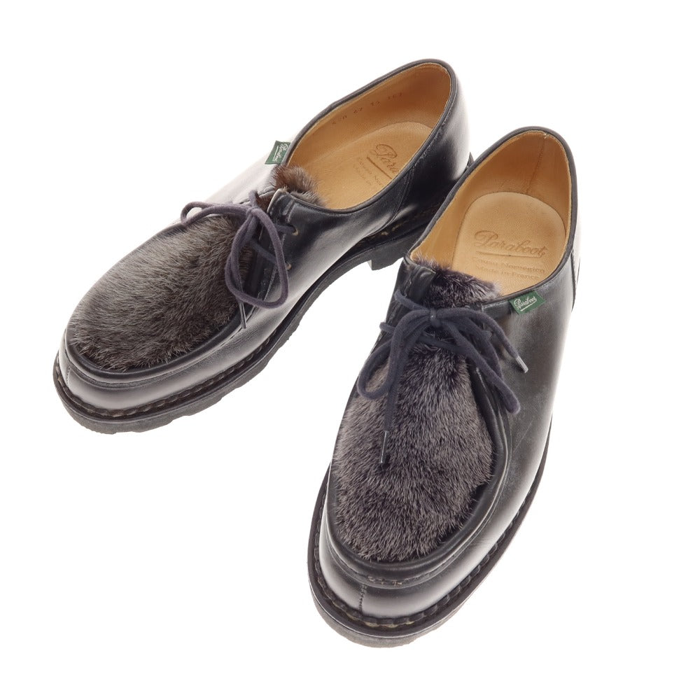[Used] Paraboot MICHAEL VISON Mink fur Tyrolean shoes Black x gray [42] [Condition rank A] [Men&
