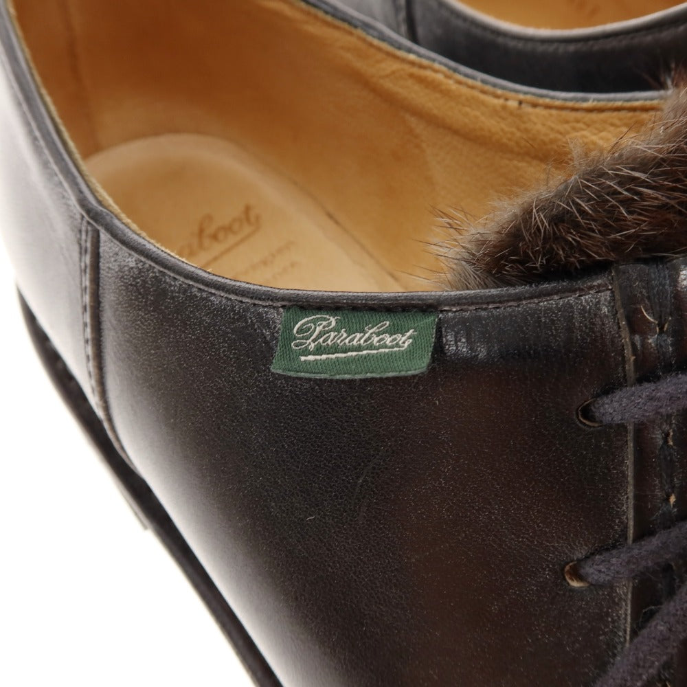 [Used] Paraboot MICHAEL VISON Mink fur Tyrolean shoes Black x gray [42] [Condition rank A] [Men&