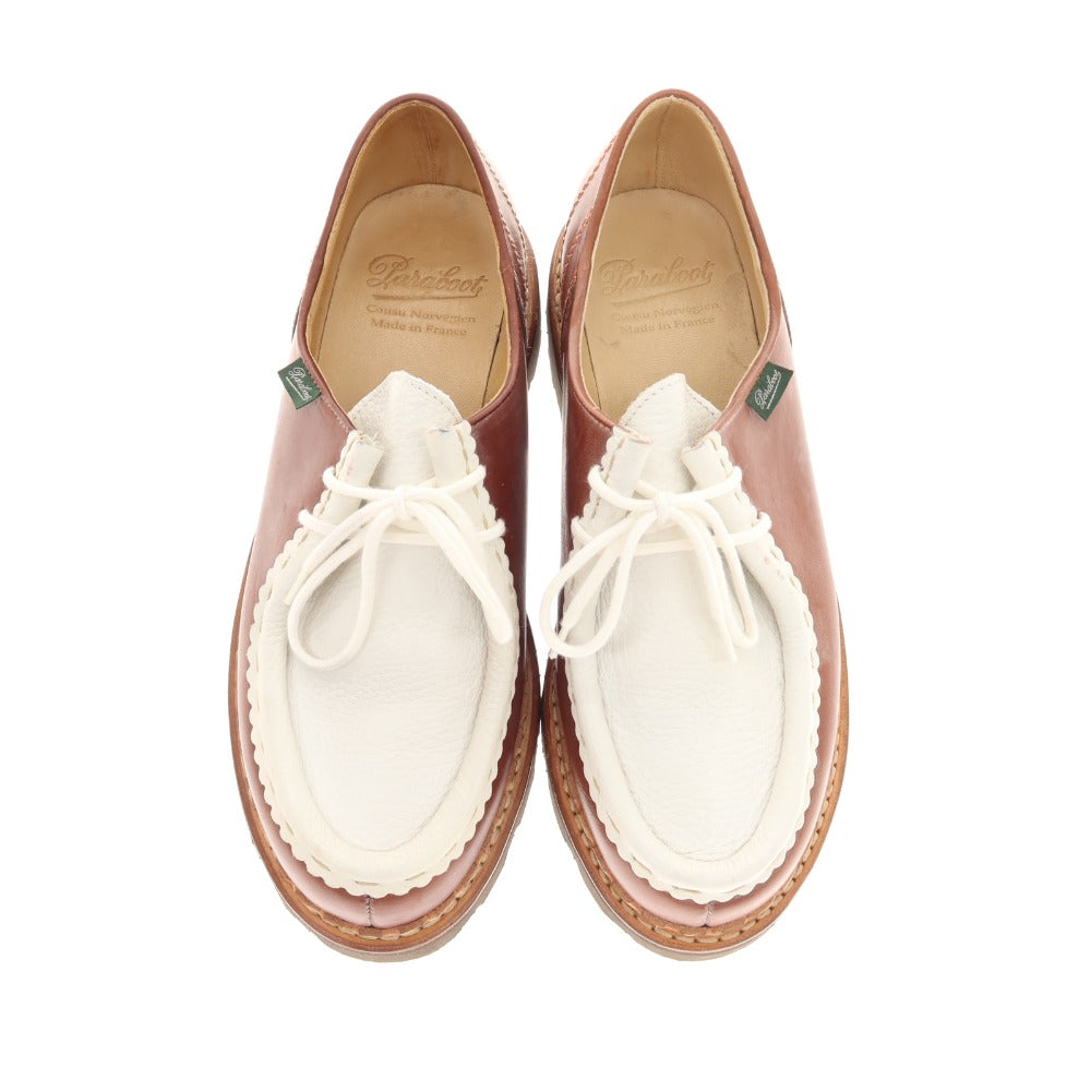 [Used] Paraboot fennica special order Morzine combination Tyrolean shoes brown x white [41 1/2] [Condition rank A] [Men&