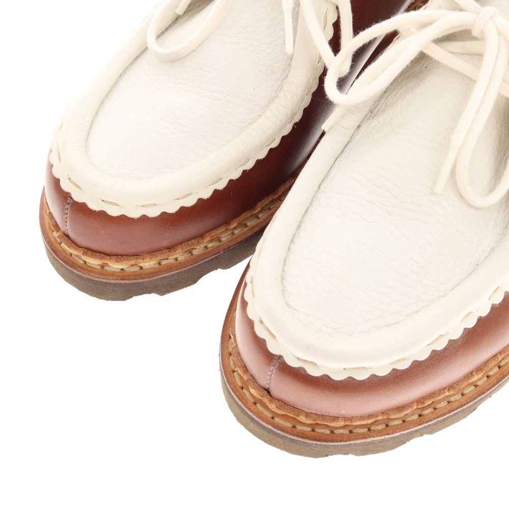 [Used] Paraboot fennica special order Morzine combination Tyrolean shoes brown x white [41 1/2] [Condition rank A] [Men&