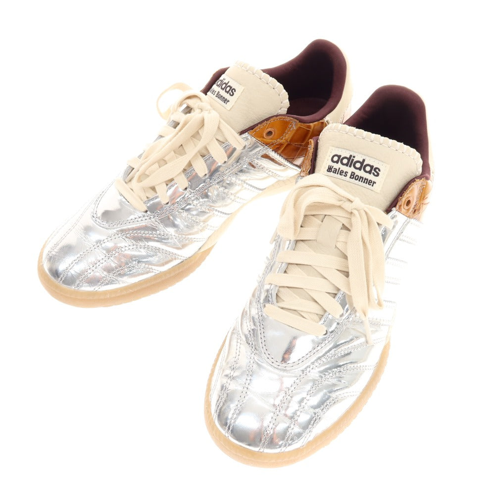 【中古】アディダス adidas × Wales Bonner スニーカー シルバー×ブラウン【 28.5cm 】【 状態ランクB 】【 メンズ 】