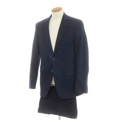 【中古】オーランド Orlando ストレッチコットン 2つボタンスーツ ネイビー【 50 】【 状態ランクC 】【 メンズ 】 [APD]