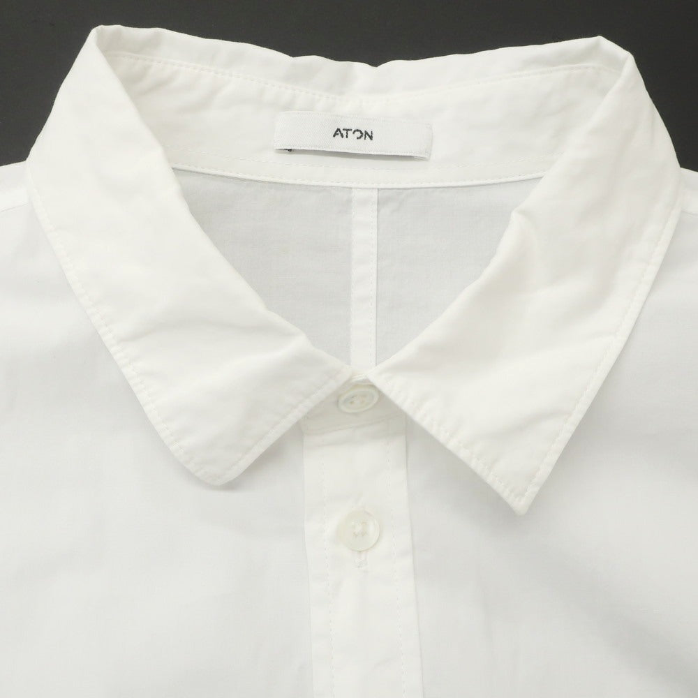 [Used] ATON Cotton Casual Shirt White [4] [Condition Rank B] [Men&
