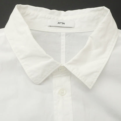 [Used] ATON Cotton Casual Shirt White [4] [Condition Rank B] [Men&