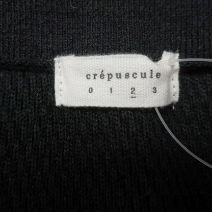[Used] Crepuscule crepuscule URBAN RESEARCH special order 2025 Spring/Summer cotton linen collared V-neck pullover knit black [2] [Condition rank B] [Men&