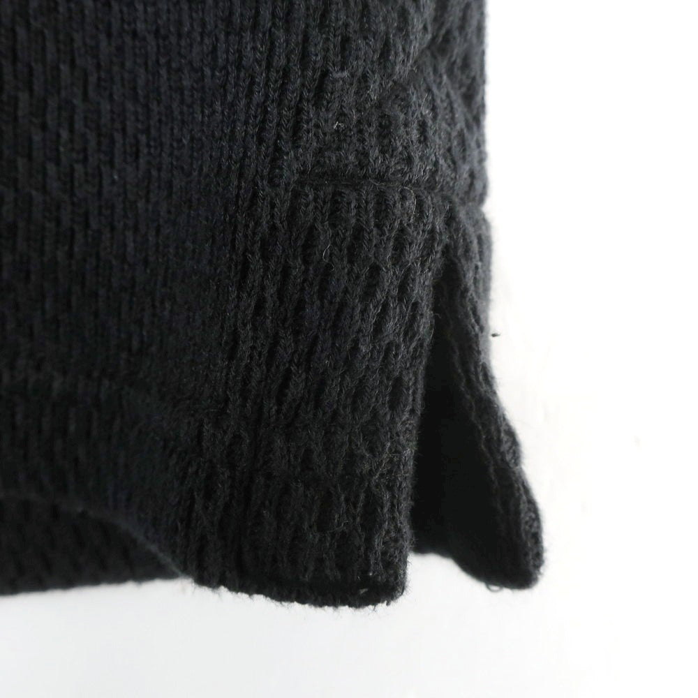 [Used] Crepuscule crepuscule URBAN RESEARCH special order 2025 Spring/Summer cotton linen collared V-neck pullover knit black [2] [Condition rank B] [Men&