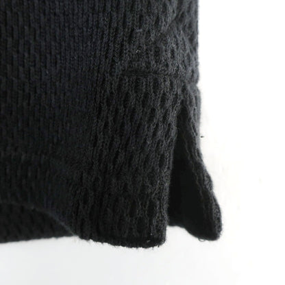 [Used] Crepuscule crepuscule URBAN RESEARCH special order 2025 Spring/Summer cotton linen collared V-neck pullover knit black [2] [Condition rank B] [Men&