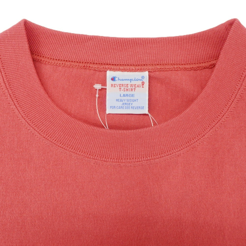 [Used] [Unused] Champion URBAN RESEARCH special order 2025 Spring/Summer cotton crew neck short sleeve T-shirt in pink [L] [Condition rank S] [Men&