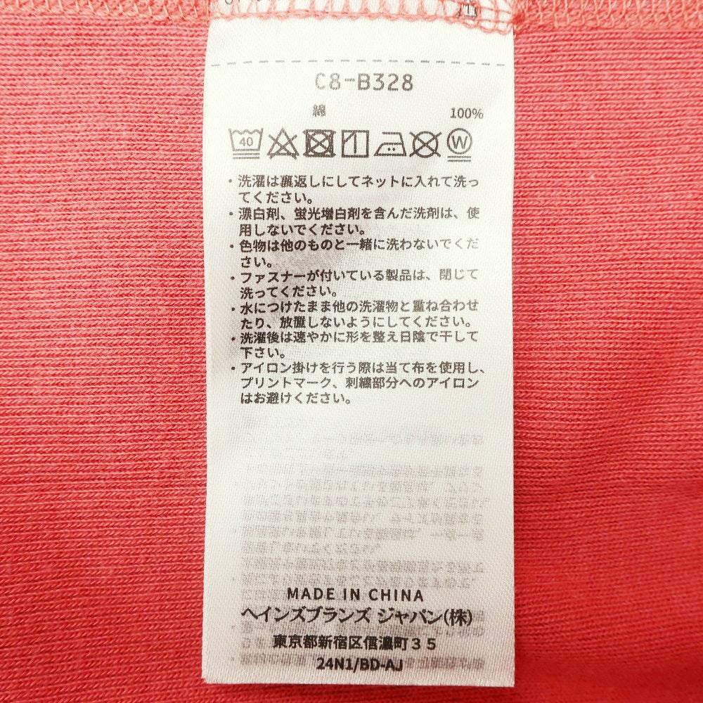 [Used] [Unused] Champion URBAN RESEARCH special order 2025 Spring/Summer cotton crew neck short sleeve T-shirt in pink [L] [Condition rank S] [Men&