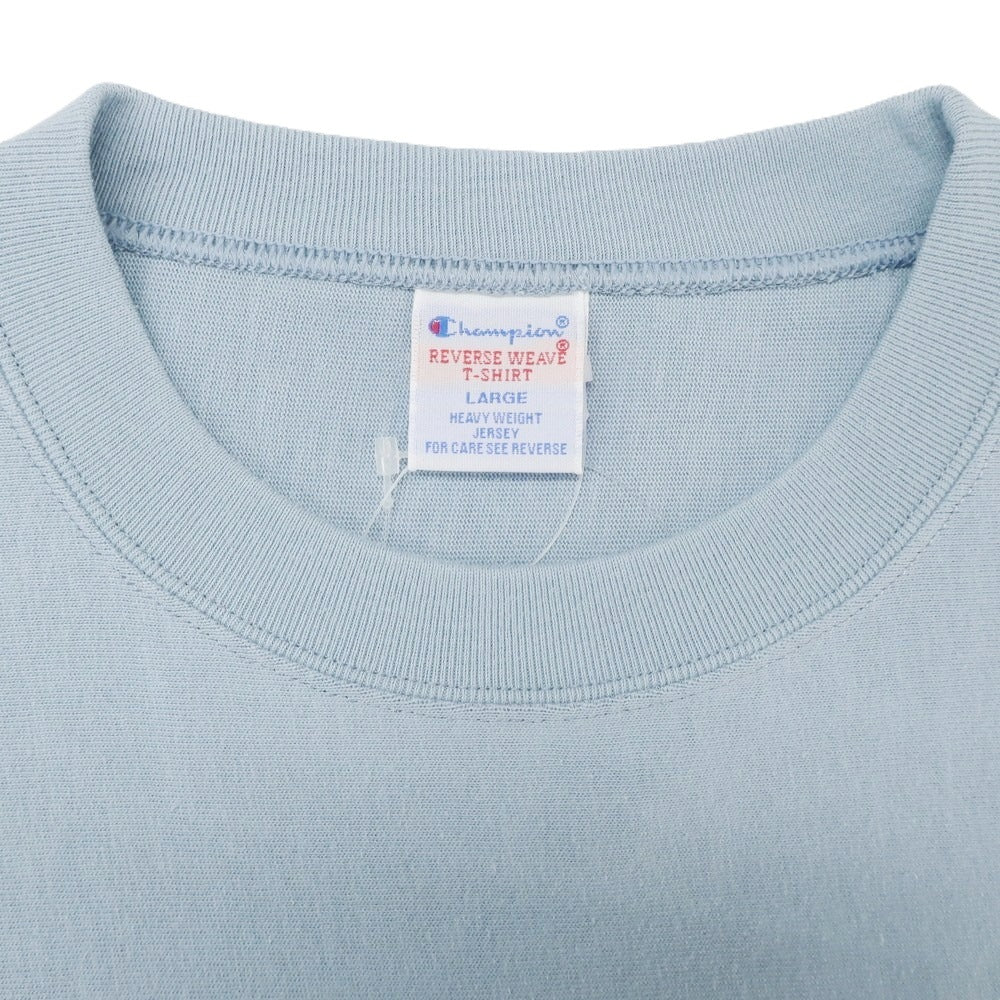 [Used] [Unused] Champion URBAN RESEARCH exclusive 2025 Spring/Summer cotton crew neck short sleeve T-shirt light blue [L] [Condition rank S] [Men&