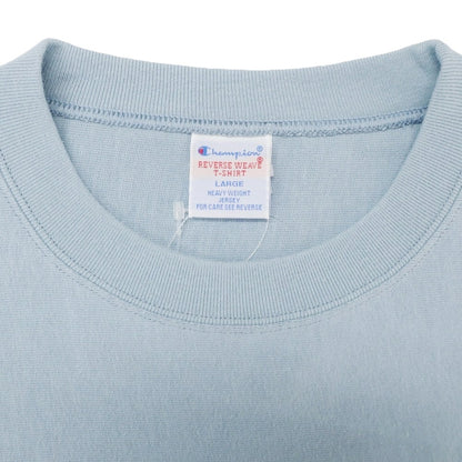 [Used] [Unused] Champion URBAN RESEARCH exclusive 2025 Spring/Summer cotton crew neck short sleeve T-shirt light blue [L] [Condition rank S] [Men&