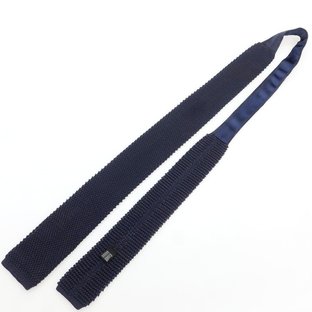 [Used] ISETAN MENS Silk Knit Tie Navy [Condition Rank C] [Men&
