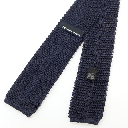 [Used] ISETAN MENS Silk Knit Tie Navy [Condition Rank C] [Men&