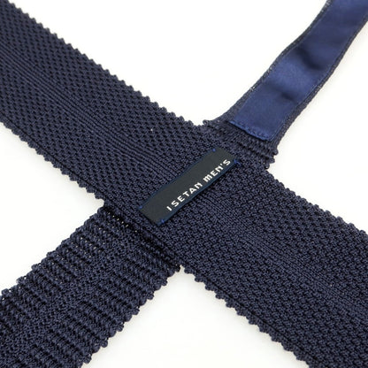 [Used] ISETAN MENS Silk Knit Tie Navy [Condition Rank C] [Men&